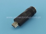 Mini USB male to 5.5*2.1mm DC female